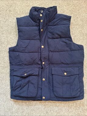 GAP Men's Dark Navy Quilted Puffer Vest